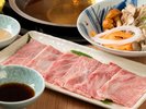 【夕食】連泊の際にはしゃぶしゃぶをご用意しております。