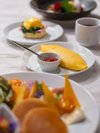 朝食ビュッフェ オムレツやエッグベネディクトをお選びいただけます