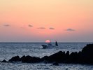 【周辺・景色】伊勢志摩の海に沈む、幻想的な夕景