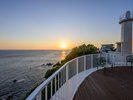 【展望デッキ】どこまでも広がる海と夕日の輝き