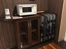 電子レンジ、ズボンプレッサー