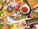 料理長厳選の『地産地消の新鮮な刺身』『いくら』『ステーキ』『天ぷら』などが食べ放題