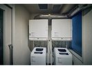 2階ランドリー。洗剤はフロントにて、1個50円で販売しております。
