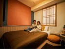 プレミアダブルルームは、最上階の特別なお部屋。カップルの方には、より親密な時間をお過ごしいただけます