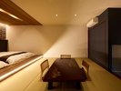 *【客室/孔雀】寝具はジェルトロン最高峰マットレスと羽毛布団を採用