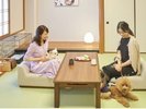 畳のお部屋でのびのびお過ごしいただけます