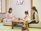 畳のお部屋でのびのびお過ごしいただけます