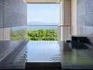 <西棟4階> 温泉露天 デラックス テラスツイン A 全室オーシャンビュー・露天風呂&テラス付