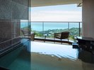 <東棟3階> 温泉露天 デラックス テラスツイン B1 全室オーシャンビュー・露天風呂&テラス付