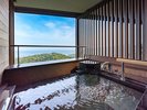 <東棟3・4階> 温泉露天 テラスツイン A 全室オーシャンビュー・露天風呂&テラス付