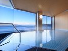 朝焼け、日の出もお楽しみいただけます 大浴場「花の湯」男湯