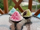 かき氷で涼気を感じる。