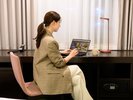 壁紙やカーペットは「ういろ」をイメージしたカラーがアクセントです。