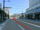 路面電車通りから、高岡駅前交差点を直進