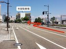 末広町(西)の交差点を右折