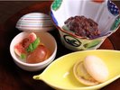 月あかりの膳 生麩のぜんざい