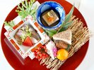 冬の特別会席 前菜盛り合わせ