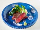 冬の基本会席 和牛炭火焼き