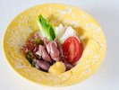 春の基本会席 ホタルイカと山菜の酢味噌掛け