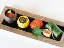 鮎づくし膳 前菜盛り合わせ