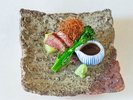 季節の会席 牛炭火焼き