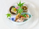 夏の基本会席 前菜盛り合わせ