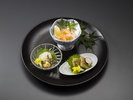 【事前予約料理】白海老三種(刺身・昆布〆・素揚げ) ※5日前までのご予約