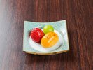 【ご夕食一例】「旬の水菓子」旬の味覚をお楽しみください。