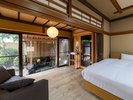 【露天風呂/赤外線サウナ付客室】106朝日の間 ツインベッドルーム 和洋室50u+箱庭