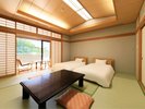 【和ベッドツイン】畳敷のベッドタイプが人気のお部屋。