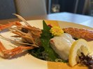あかざ海老刺身(選べる料理の一品)