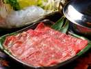 豊後牛御膳のしゃぶ肉 口の中でとろける豊後牛