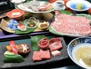 おおいた和牛を楽しめる二匹の鬼オリジナルの特別コースです。欲張り鬼さんのプランです。(一例)