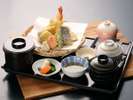天ぷら定食（レストランお昼の定食￥1,100円）