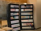 コミックコーナー。お部屋で読むこともできます。