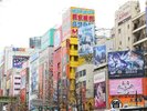 家電店や中古ショップ、ゲームセンターなどが立ち並ぶ秋葉原のメインストリート