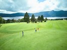 【箱根園ゴルフ場】コースから望む富士山は大迫力です。