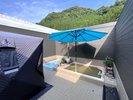 スイートグランピングの露天風呂はプライベートサウナ&水風呂付き。24時間いつでも何度でも利用可能です。