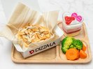 オプション:ワンちゃん用の食事です。ピザーラテリヤキチキンセット(前日まで要予約)
