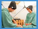 【プライベートサウナ】水風呂と合わせて宿泊中はいつもご利用いただけます。