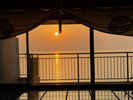 【夕食会場入り口】夕食が始まる頃、ここからみる夕日も素敵です ※夕食会場:夕凪の間