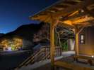 【夜景】本館裏口の景色♪意外と知られていないですが、湯の山の星空は綺麗なんです!