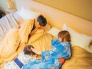 【8畳ツイン一例】ツインルームのベッドはくっつけることができます♪