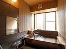 姉妹館へ湯めぐり♪ますや旅館/貸切風呂「古代檜の湯」