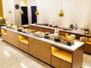 朝食会場 ビュッフェ台