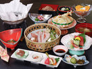 #錦膳 白金豚しゃぶしゃぶと旬食材のコース