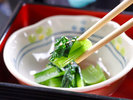 #小松菜漬け 地元産の新鮮な素材を使用