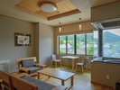 【客室内風呂付<銀嶺>】和の落ち着きとモダンな心地よさが溶け合う客室