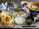 【朝食】ラジウム温泉卵やお豆腐、「発酵」をテーマにした心温まる和朝食です。