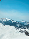 スキー場山雪景色